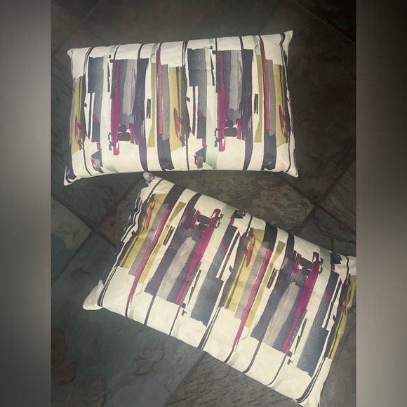 Harlequin Other - Harlequin - UK designer color strokes elongated accent pillows x2